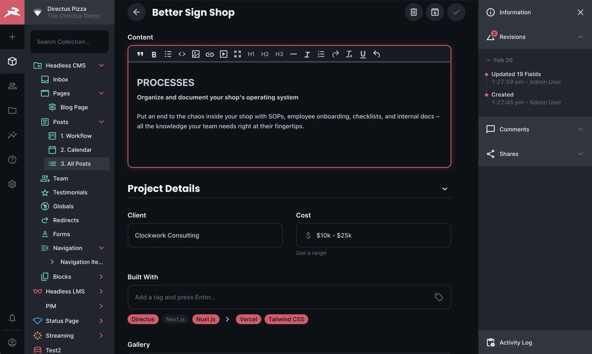 Directus: A Comprehensive Look at the Open Source CMS for Managing SQL Databases