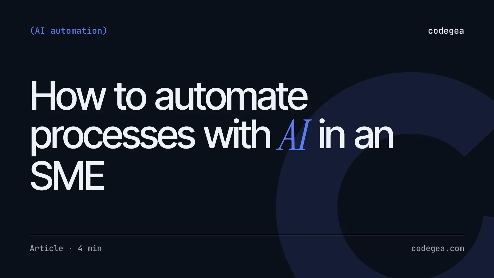 How to automate processes with AI in an SME: real cases and where to start