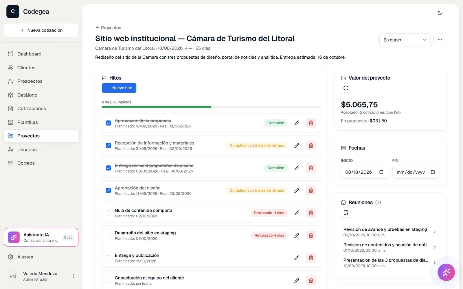Un cotizador con IA para cotizar servicios en minutos