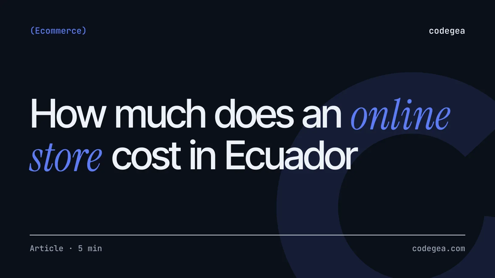 How much does an online store cost in Ecuador: WooCommerce vs custom