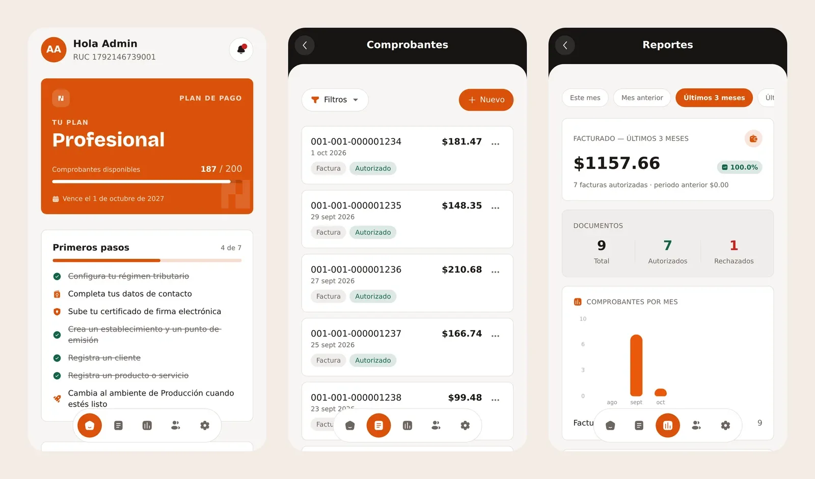 Nimbus: an electronic invoicing SaaS for Ecuador, from brand to Play Store