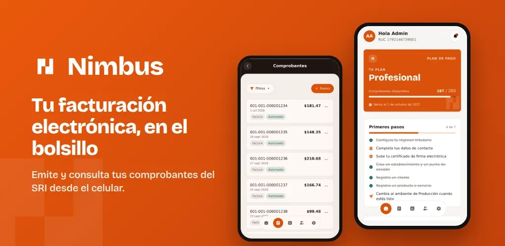 Nimbus: an electronic invoicing SaaS for Ecuador, from brand to Play Store