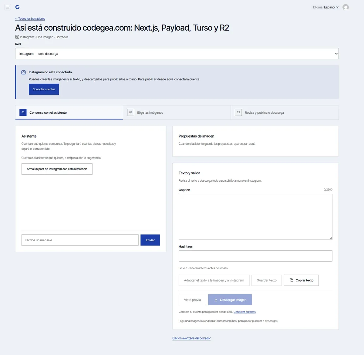 Customizing Payload CMS: a studio to publish on social networks
