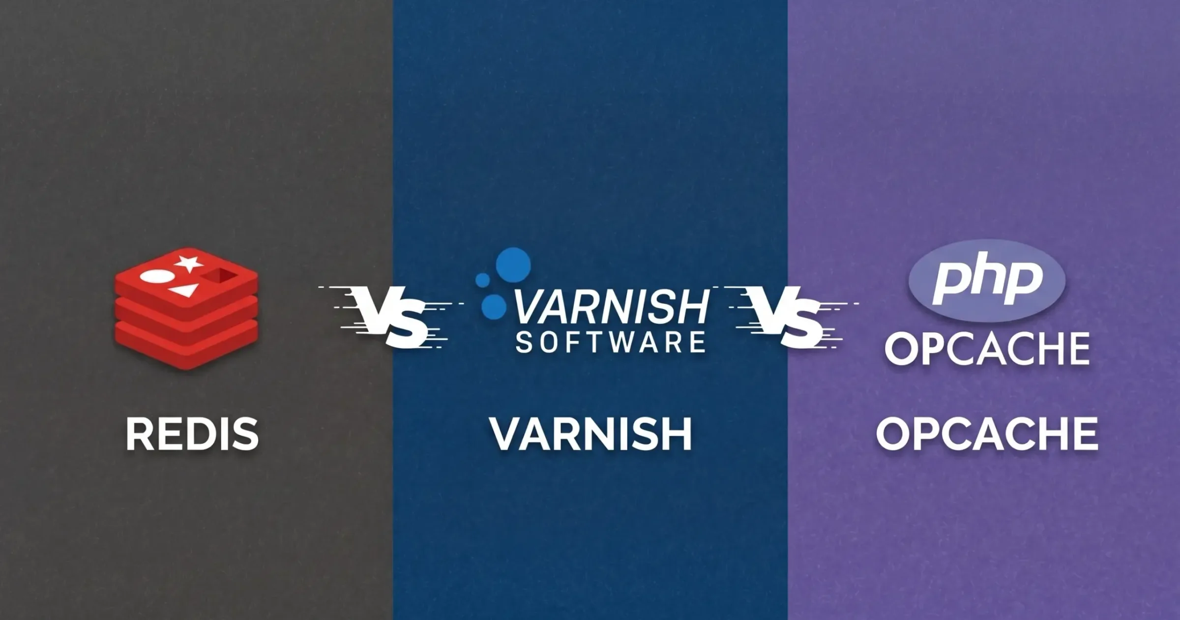 Server caching: Redis, Varnish and OPcache, what each one does