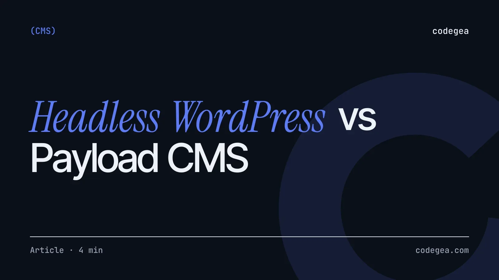 Headless WordPress vs Payload CMS for marketing sites